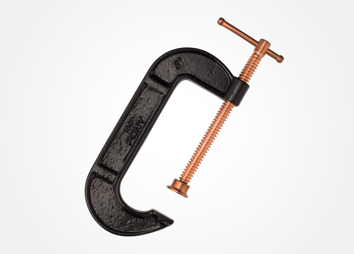 Carriage C-clamp