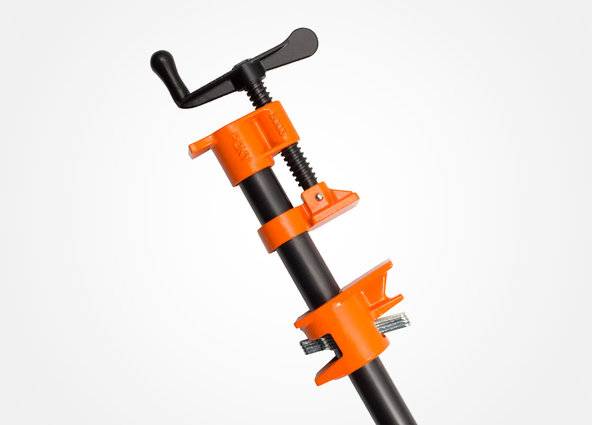 Classic pipe clamp fixture for 3/4-inch black pipe
