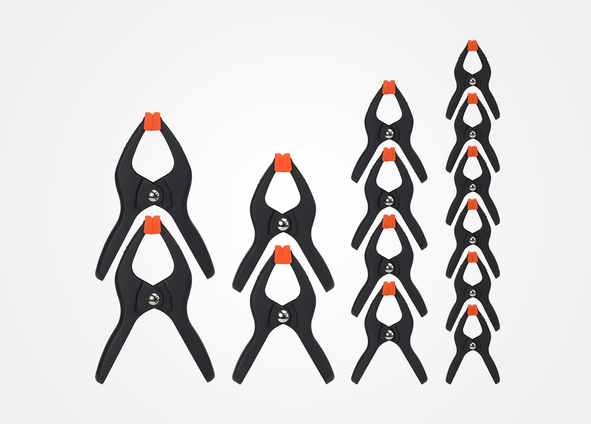 14 Piece Plastic Spring Clamp Set